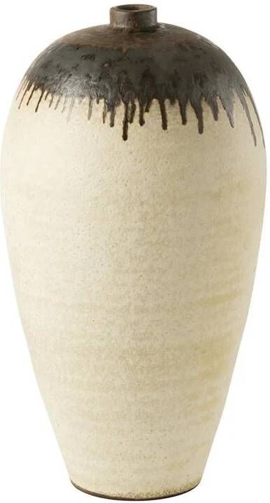 J-Line vaas Lombok keramiek beige|bruin large 72 cm hoog