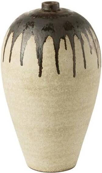 J-Line vaas Lombok keramiek beige|bruin small 56 cm hoog