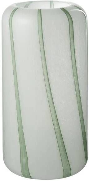 J-Line vaas Mimi glas wit|groen large 32 cm hoog