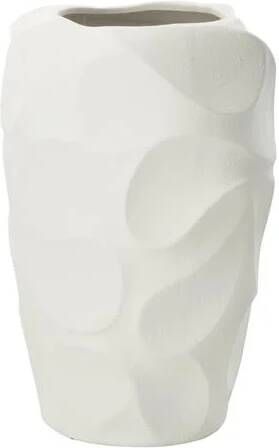 J-Line vaas Mirena keramiek wit large 43 cm hoog