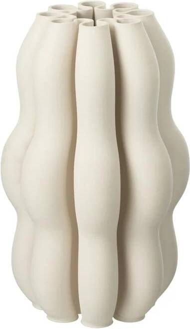 J-Line vaas Naos keramiek beige large 40 cm hoog