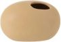 J-Line Vaas Ovaal Keramiek Mat Beige Small Bloemenvaas 9.50 cm hoog - Thumbnail 2