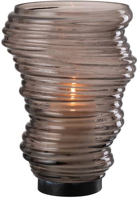 J-Line vaas Tornado glas grijs large Ø 20 cm