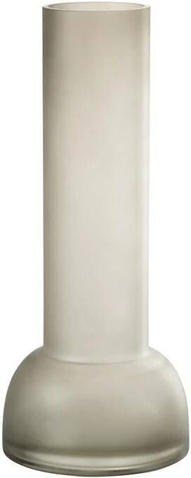 J-Line vaas|kandelaar Yara glas greige large 38 cm hoog