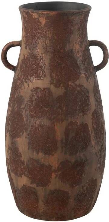 J-Line vaas Amphore terra keramiek bruin large 70 cm hoog