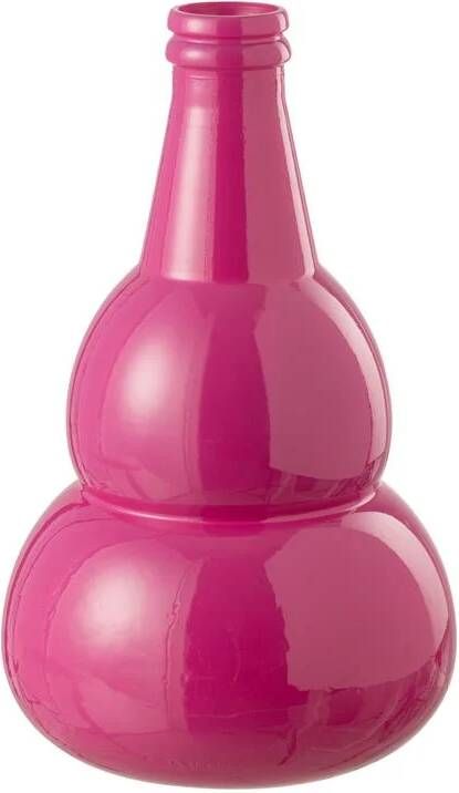 J-Line vaas Cocoon glas rose 45 cm hoog