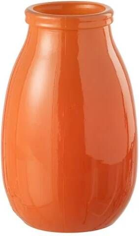 J-Line vaas glas oranje large Ø 17.5 cm