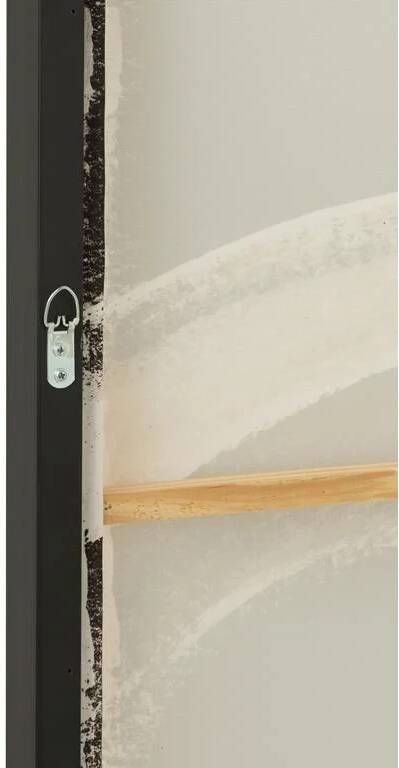 J-Line wanddecoratie Abstract canvas|polyresin zwart|wit