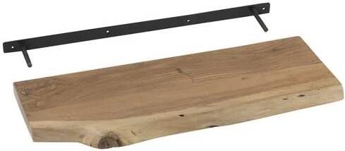 J-Line wanddecoratie Gerard Acacia hout naturel small