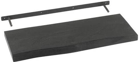 J-Line wanddecoratie Gerard hout zwart small