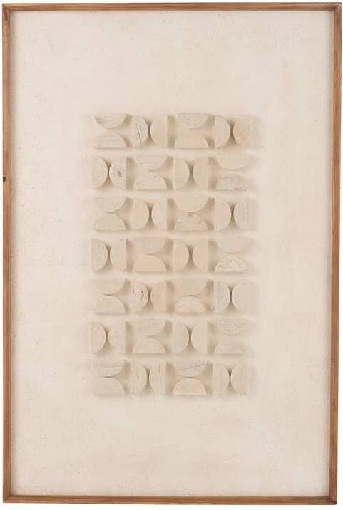 J-Line Wanddecoratie Josh Dennenhout|Canvas Wit