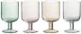 J-Line Tommy wijnglas glas mix assortiment van 4 stuks woonaccessoires - Thumbnail 2