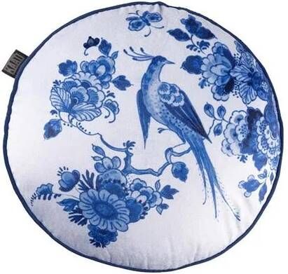 KAAT Amsterdam Blue Bird Sierkussen 40x40 cm Blauw