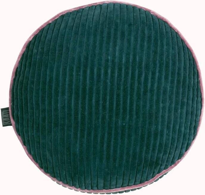 KAAT Amsterdam Sierkussen Perdy Green 40 x 40 cm Rond