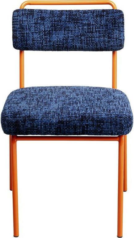 Kare Design Ally stoel blauw en oranje