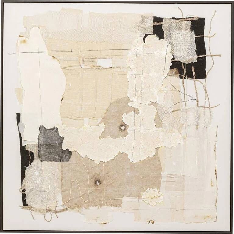 Kare Design Arty Collage Schilderij 123x123cm