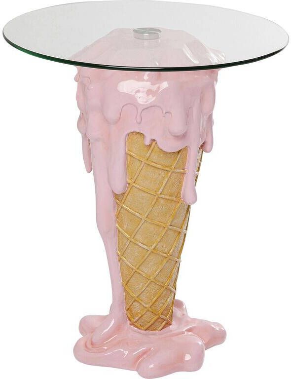 Kare Design Bartafel ijs Ø60cm roze