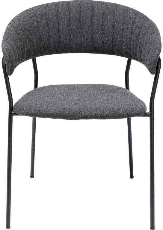 Kare Design Belle stoel armleuningen antraciet