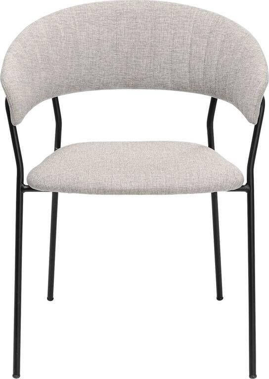 Kare Design Belle stoel armleuningen grijs