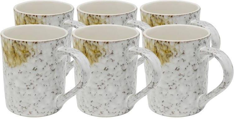 Kare Design Biscotti Mokken geel 6st