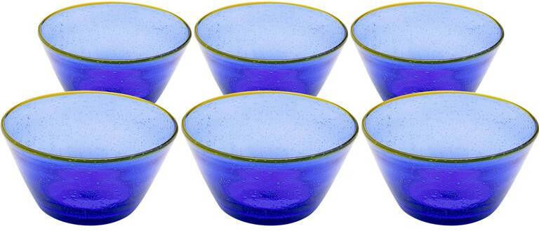 Kare Design Bubbles Kommen blauw 6st