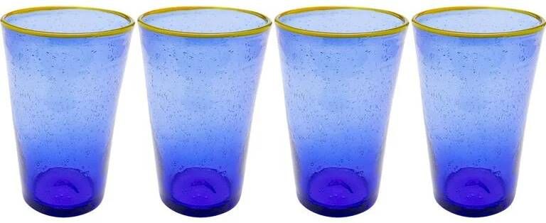 Kare Design Bubbles Waterglazen blauw 4st