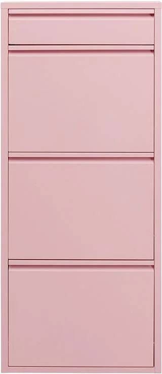Kare Design Caruso Schoenenkast 3+1 laden roze