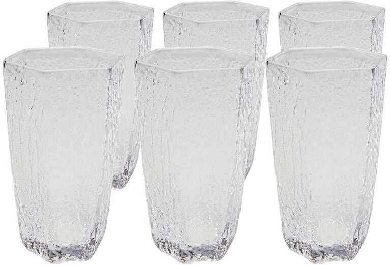 Kare Design Cascata Waterglazen hoog transparant 6st