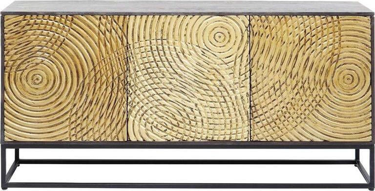 Kare Design Circulo Dressoir B160 X D40 X H80 Cm Hout Zwart