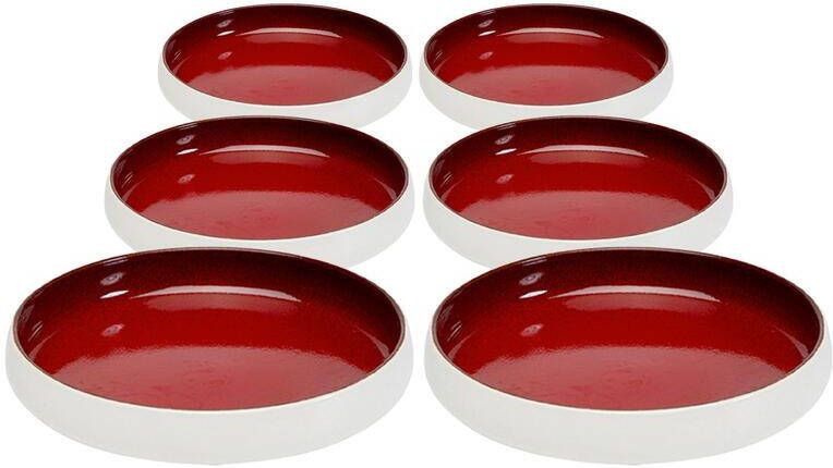 Kare Design Colorino Soepborden rood 21cm 6st