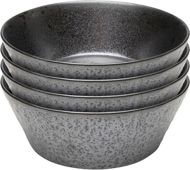 Kare Design Cosmos Kommen zwart 21cm 4st