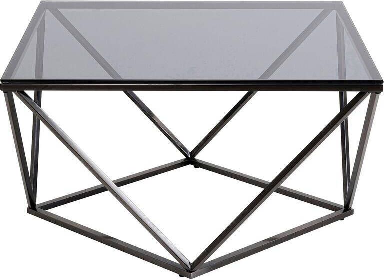 Kare Design | Salontafel Cristallo Graphite 80x80cm | Woonkamertafels | Salontafel