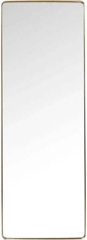 Kare Design | Spiegel Curve Rectangular Brass 200x70cm | Woonaccessoires | Spiegel
