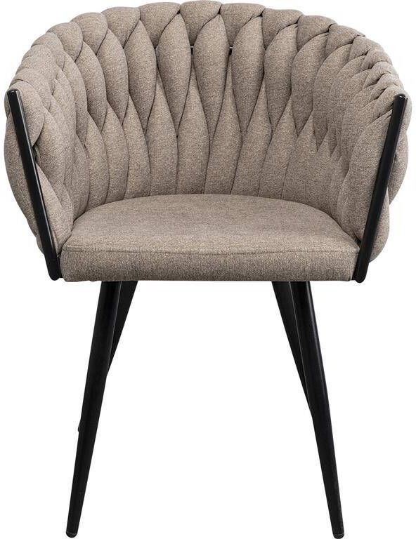 Kare Design Dean Stoel met armleuningen beige