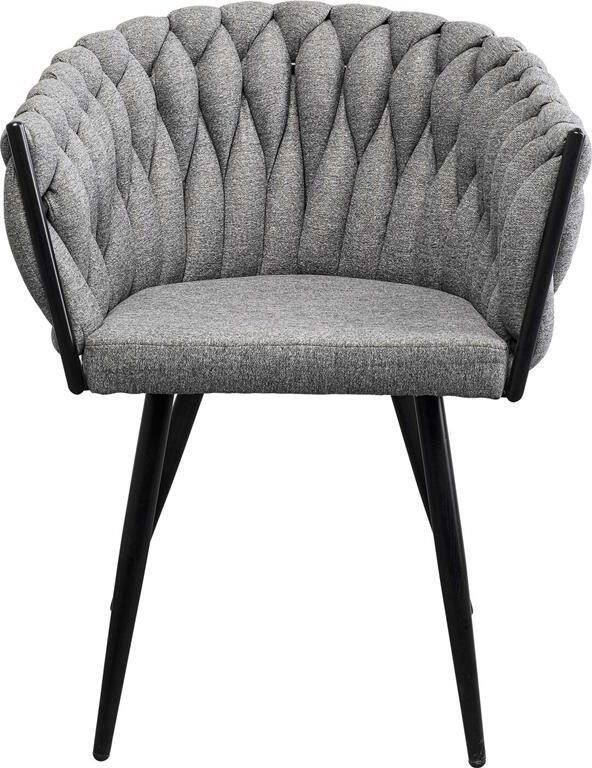 Kare Design Dean stoel armleuningen grijs