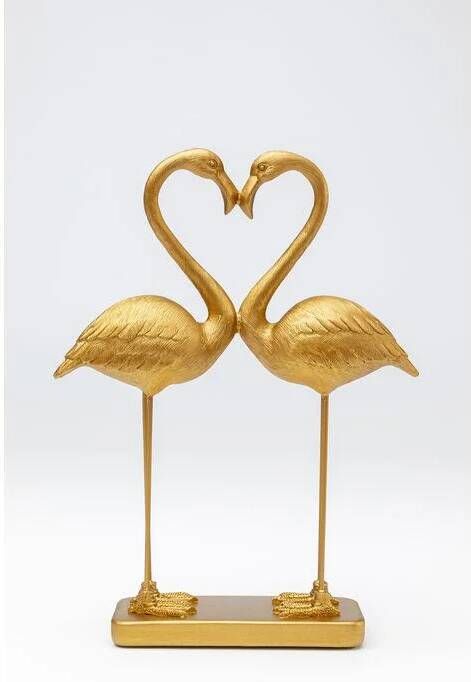 Kare Design Decofiguur Flamingo Love Gold 39cm