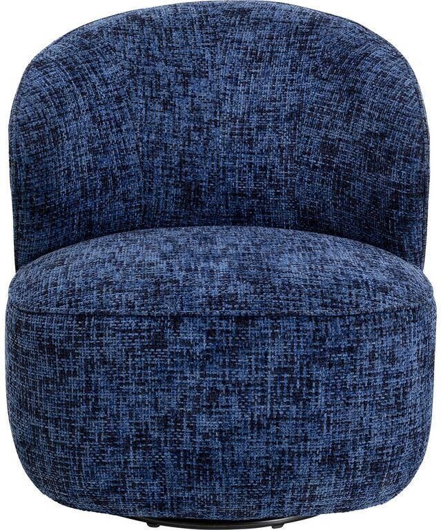 Kare Design Draaifauteuil Ellie donkerblauw
