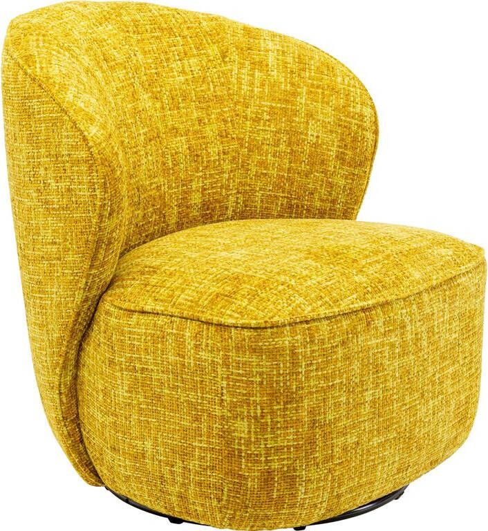 Kare Design Draaifauteuil Ellie geel