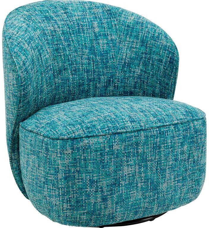Kare Design Draaifauteuil Ellie turquoise