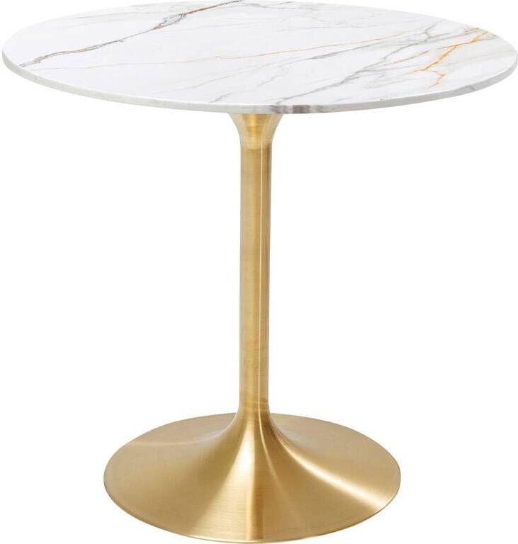 Kare Design Eettafel Invitation keramiek wit en goud