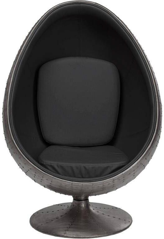 Kare Design Eye Ball Draaifauteuil fluweel zwart