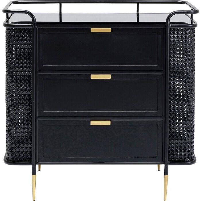 Kare Design Fence Ladekast Zwart Metaal