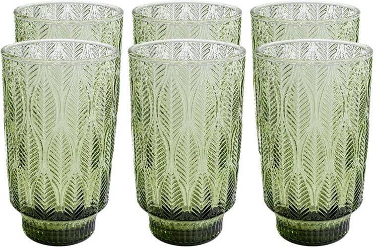 Kare Design Fogli Waterglazen groen 6st