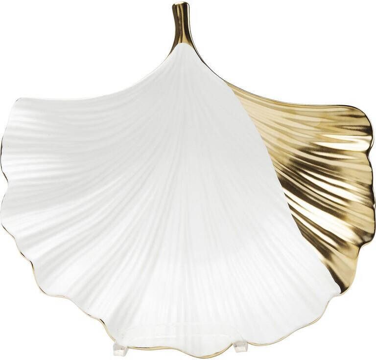 Kare Design Ginkgo Elegance Serveerblad goud kant