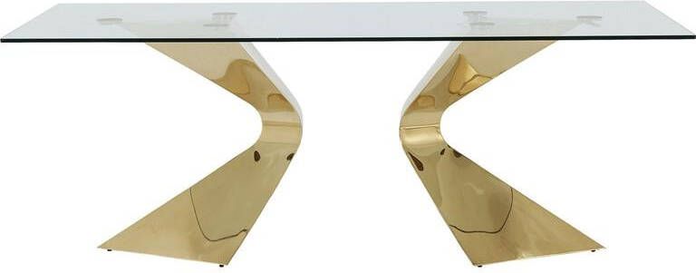 Kare Design | Tafel Gloria Gold 200x100cm | Eettafels | Eettafel