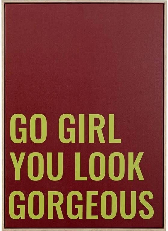 Kare Design Go Girl Schilderij 50x70cm