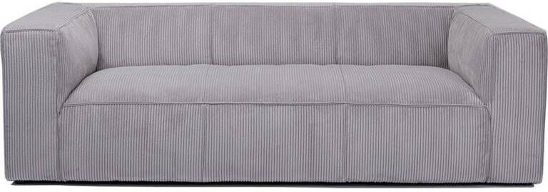 Kare Design Kare Bank Cubetto Cord Light Grey 3-zits