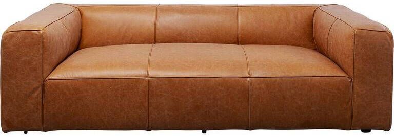 Kare Design Kare Bank Cubetto Smart Leather Light Brown 220cm