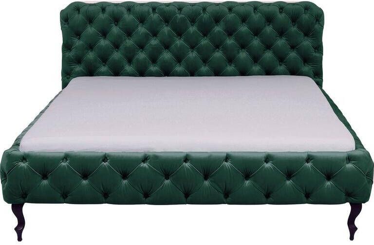 Kare Design Kare Bed Desire Fluweel Groen 160x200cm