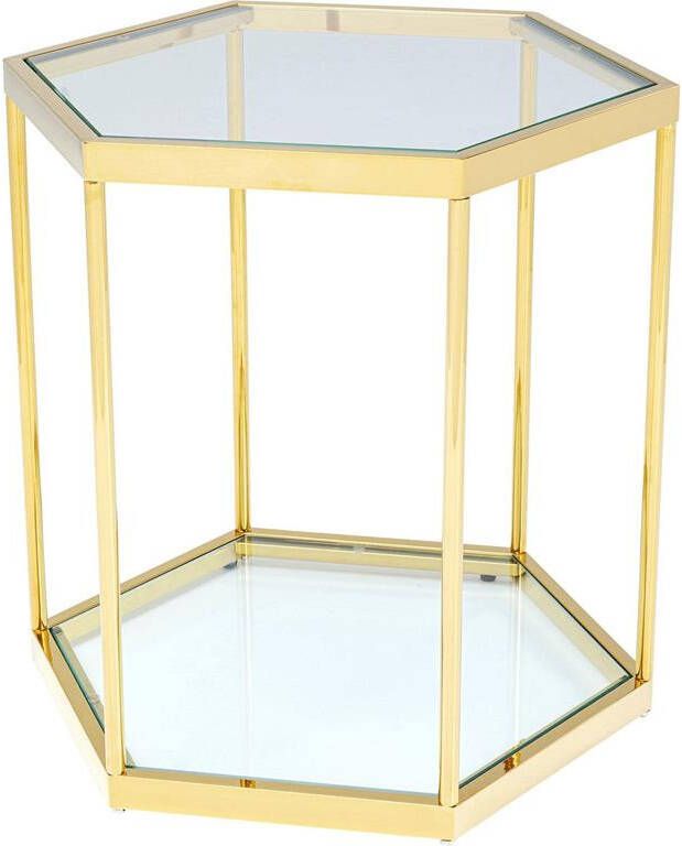 Kare Design Kare Bijzettafel Comb Gold